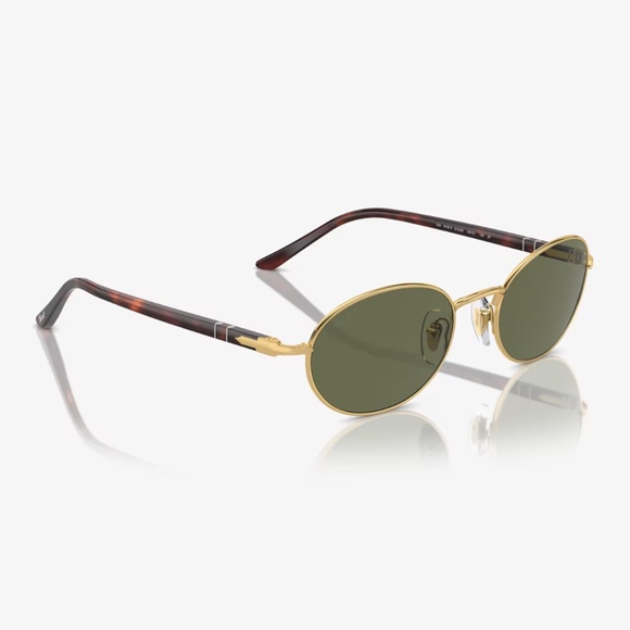 NEW Persol Sunglasses IDA PO 1018S Size 55 - 21 GOLD/GREEN 145 mm AUTHENTIC main image 5